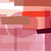 Abstract Red 3x5m